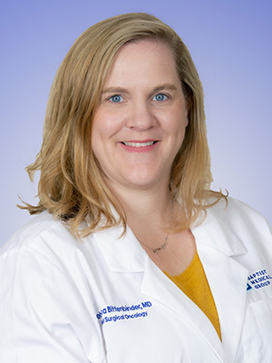Headshot of Rebecca Empting Bittenbinder, MD, specializing in Breast Surgery, General Surgery, and Oncology.